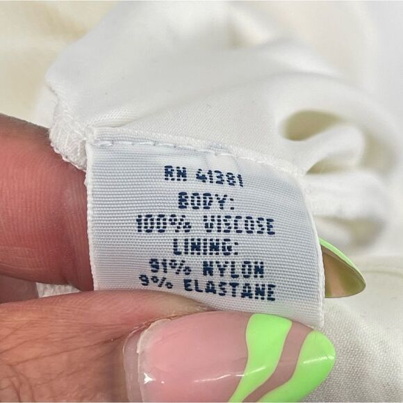 Polo Ralph Lauren White Crochet Knit Sleeveless Summer Dress Small Lined, NWT - Picture 15 of 17